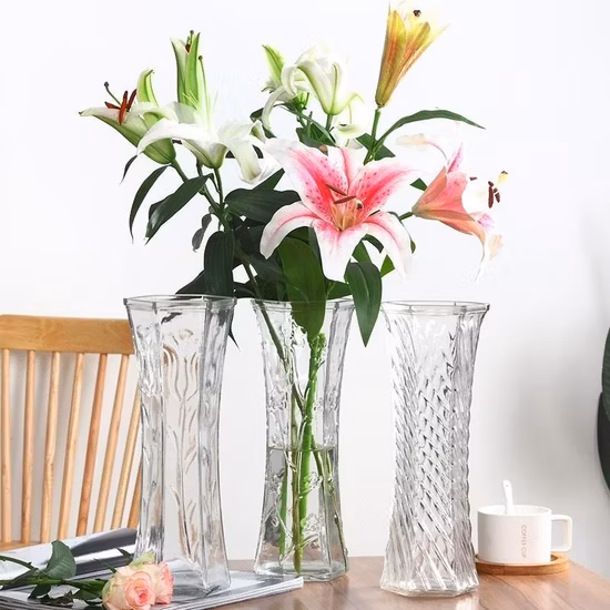 Vaso in vetro portacandele in vetro per decorazione domestica doppio uso